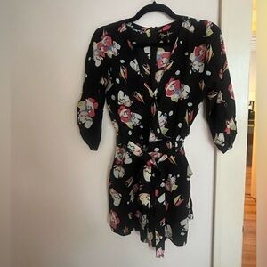 Yuna Kim silk romper with pockets